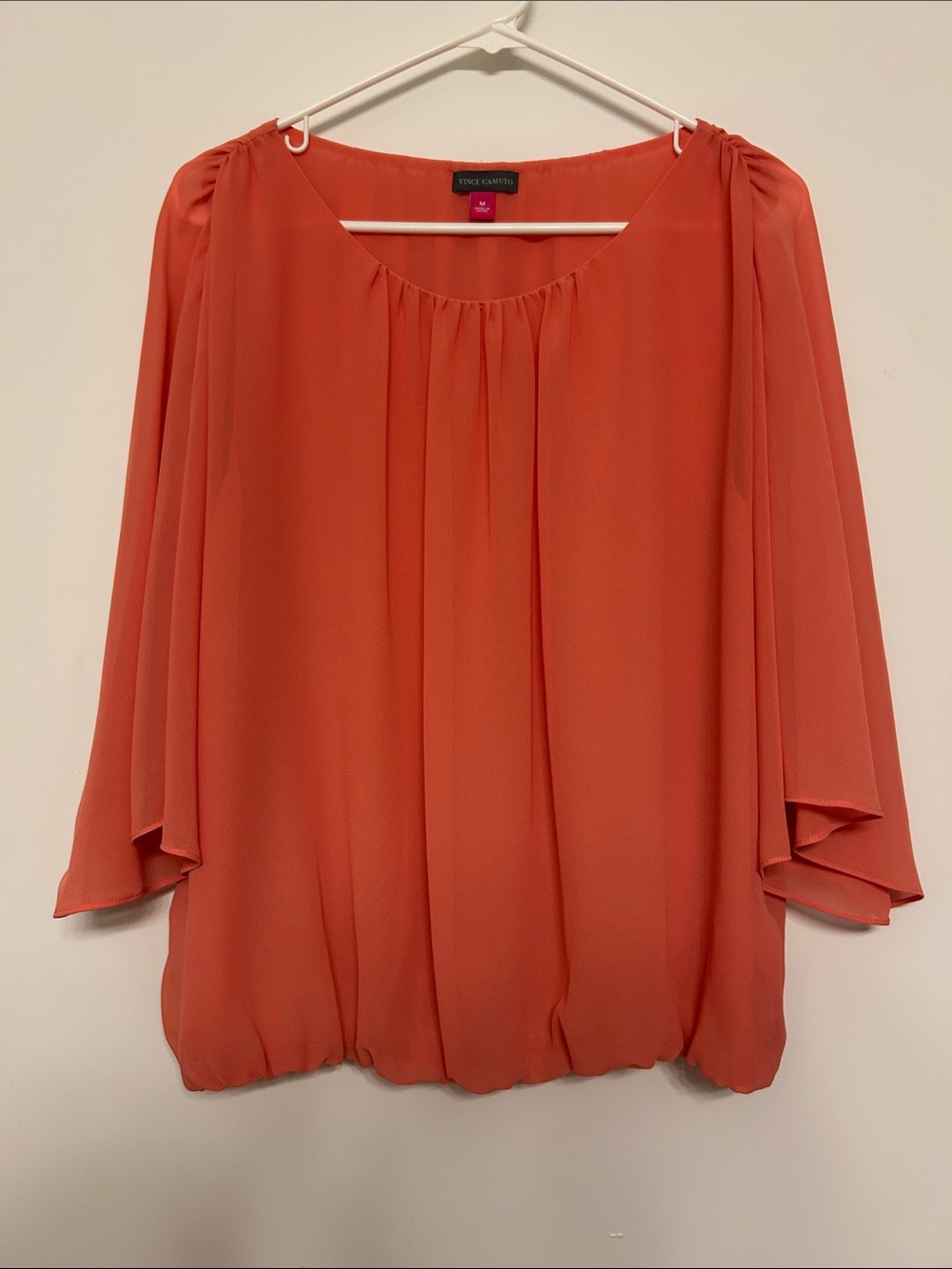Vince Camuto Coral Peasant Blouse – Size M
